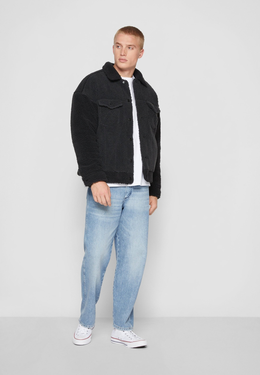 Куртка утепленная мужская WRANGLER SHERPA JACKET FADED BLACK