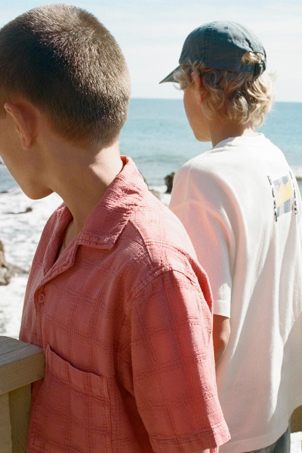 ZARA РУБАШКА В КЛЕТКУ, ОРАНЖЕВЫЙ