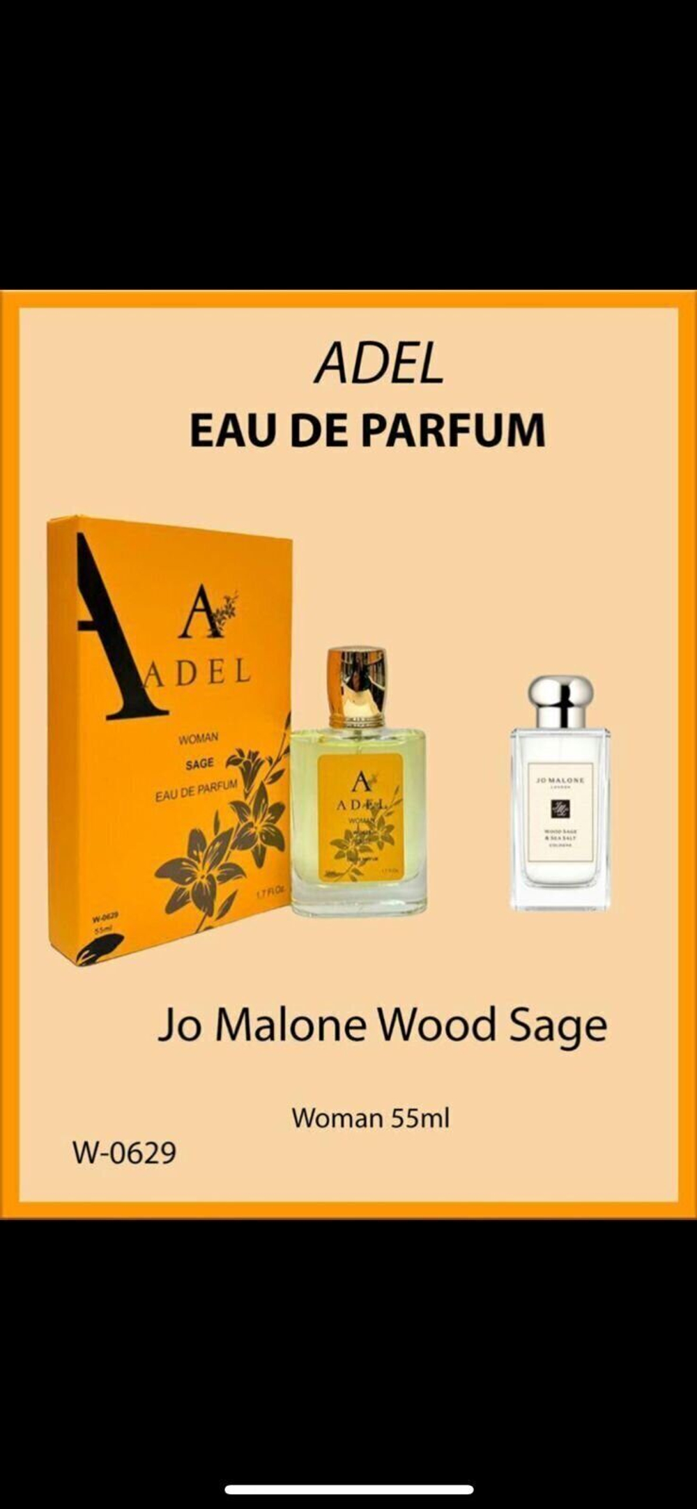 Adel W-0629 Дж.Малон Wood Sage eau de parfum for women 55 ml.