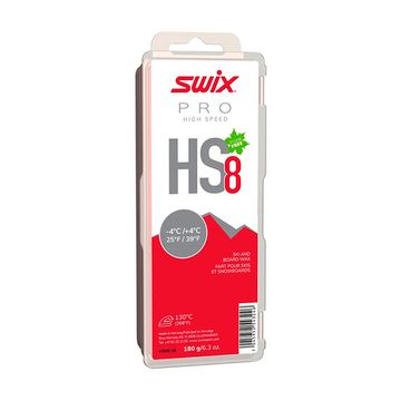 Парафин SWIX HS8 Red, -4°C/+4°C