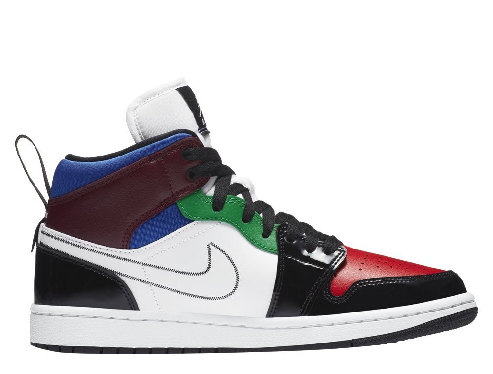 Баскетбольные кроссовки Air Jordan 1 Mid "Multicolor" (DB5454-001)