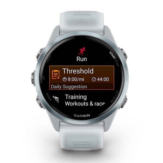 Garmin Forerunner 570 42 мм Алюминий облачно-голубой с полупрозрачным ремешком белого/облачно голубого цвета