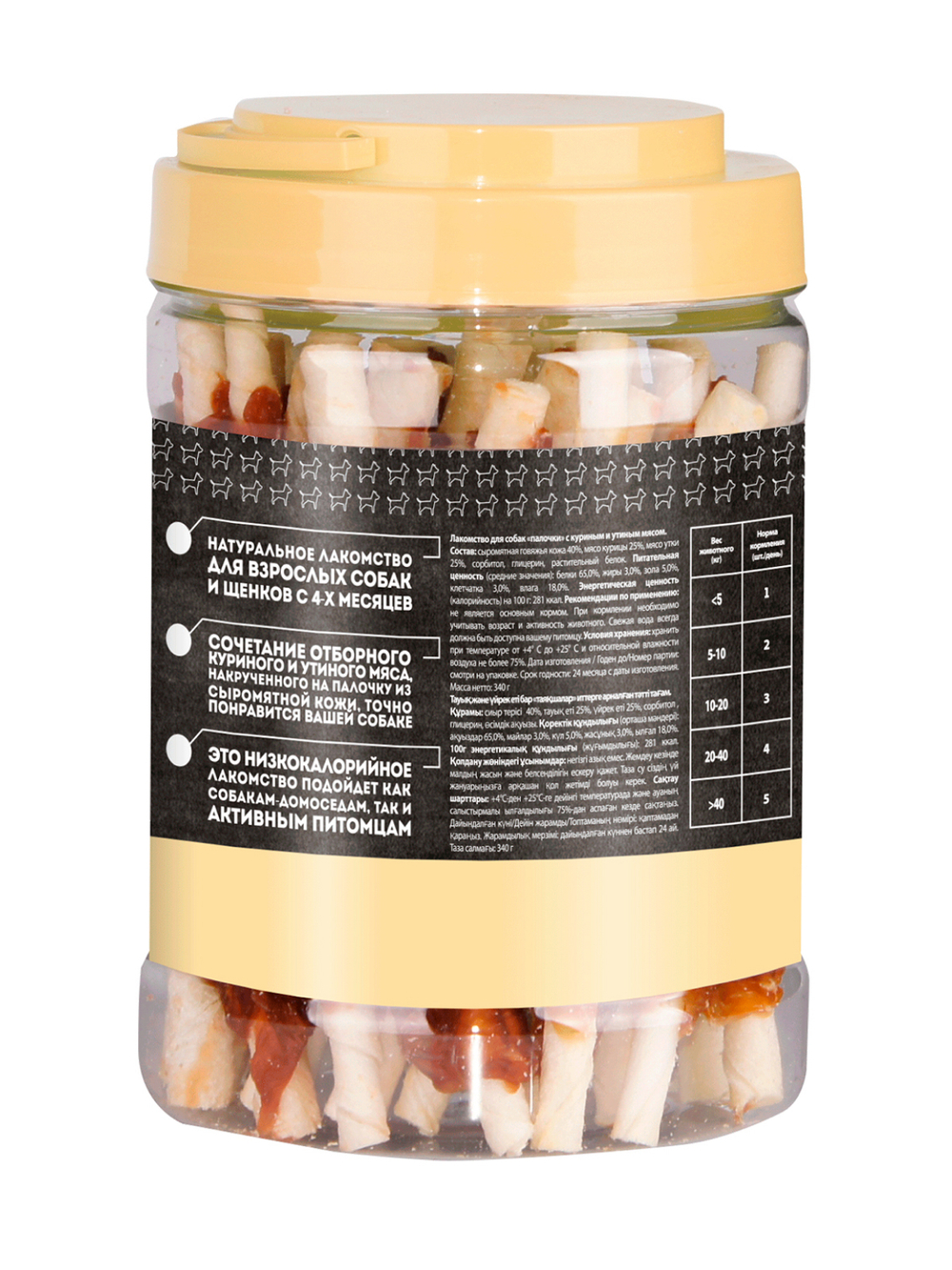Лакомство Мнямс На каждый день для собак Палочки с куриным и утиным мясом 340 г