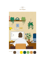 Picturesque day of Vision. Coloring Book