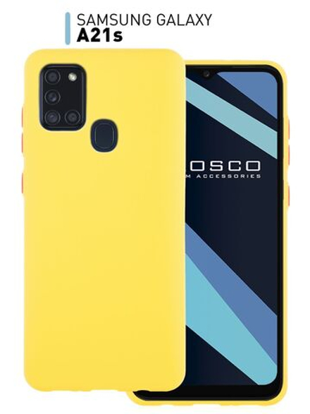 Чехол ROSCO для Samsung Galaxy A21s оптом (арт. SS-A21S-FRESH-YELLOW-RED)