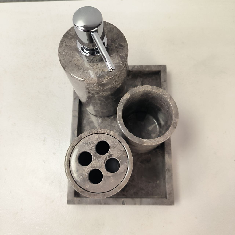 Набор из мрамора 5 предм SEA Set Grey NM-63758 прямоуг 85