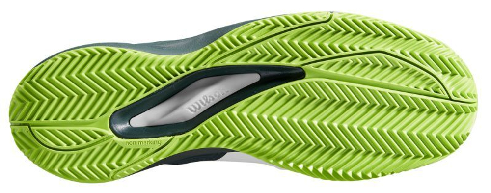 Теннисные кроссовки Wilson Rush Pro Ace Clay - white/ponderosa/jas green - White Brazowy Green