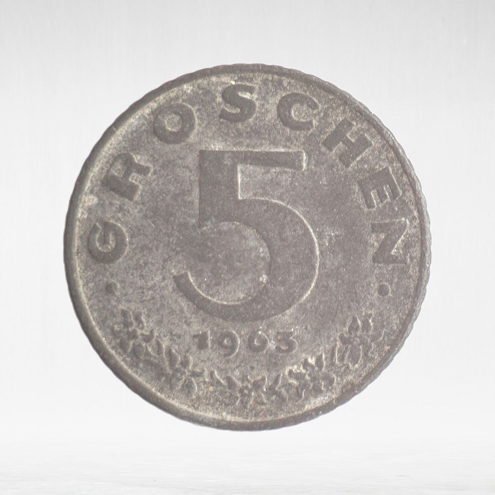 Austria, 5 Groschen, 1963, F