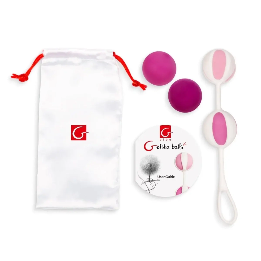 Gvibe Geisha Balls 2 - Шарики для тренировки интимных мышц, 3 см