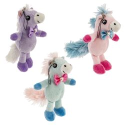 GAEM Игрушка набивная с подвесом "Лошадка", L10 W10 H14 см, 3в.