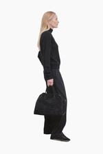 Сумка The Row Soft Margaux 15 Bag in Suede Black