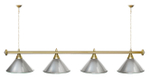 Лампа STARTBILLIARDS 4 пл. (плафоны зеленые,штанга золотая,фурнитура золото)