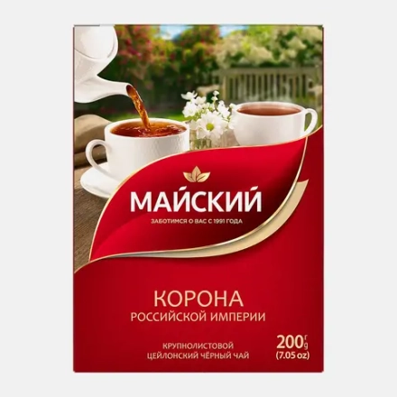 Чай черный Майский Корона Российской Империи 200г