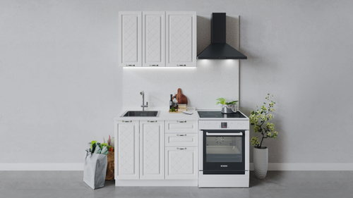 Кухонный гарнитур «Бьянка» длиной 100 см