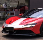 Карбоновая губа переднего бампера в заводском стиле для FERRARI SF90 Феррари OEM