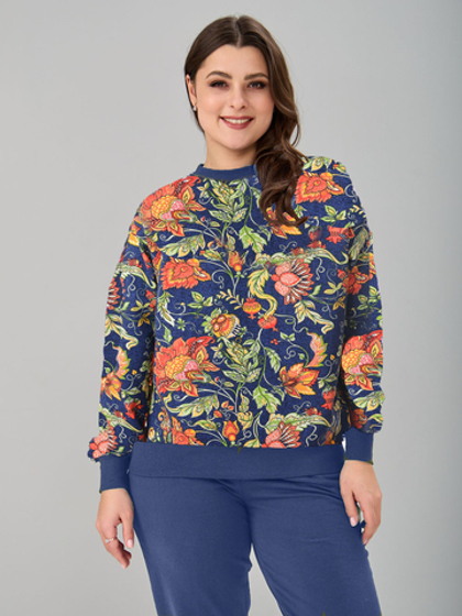 Толстовка К-390Х/василек-сказочныецветы