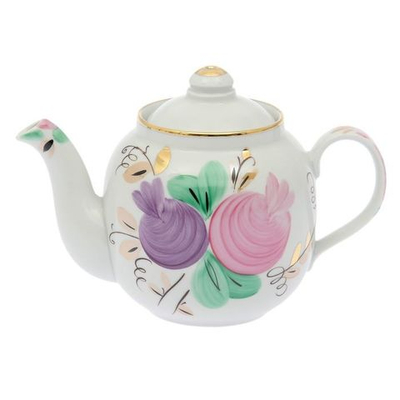 Чайник фарф завар 700 мл Янтарь Агаша с3480 024322