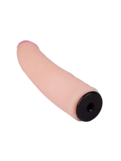 Страпон Glamour black с насадкой 17 см