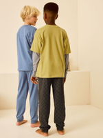 Пижама для мальчика Next B23-237, 2 шт., Синий, Темно-серый, Лимонный