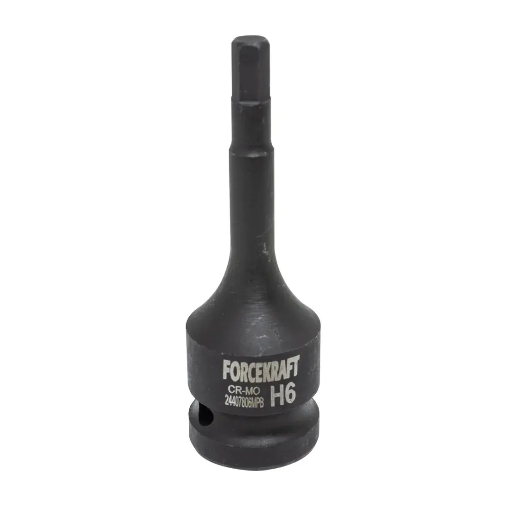Головка-бита 6-гранная ударная 6мм,1/2'' FORCEKRAFT FK-24407806MPB