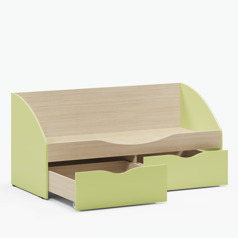 Кровать с выкатными ящиками Далия серия СКАНДИК