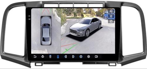 Магнитола для Toyota Venza GV10 2008-2016 (без JBL) - FarCar BX3047M-360 монитор 9.5" 2K QLED на Android 13, Быстрая, CarPlay, 4G SIM-слот, 4 камеры в комплекте