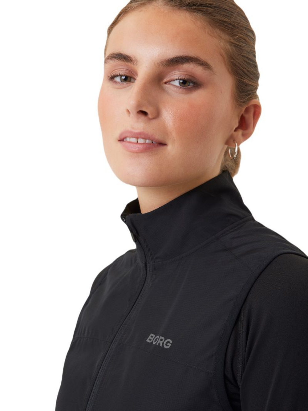 Женская теннисная жилетка Björn Borg Running Vest Ripstop - черный