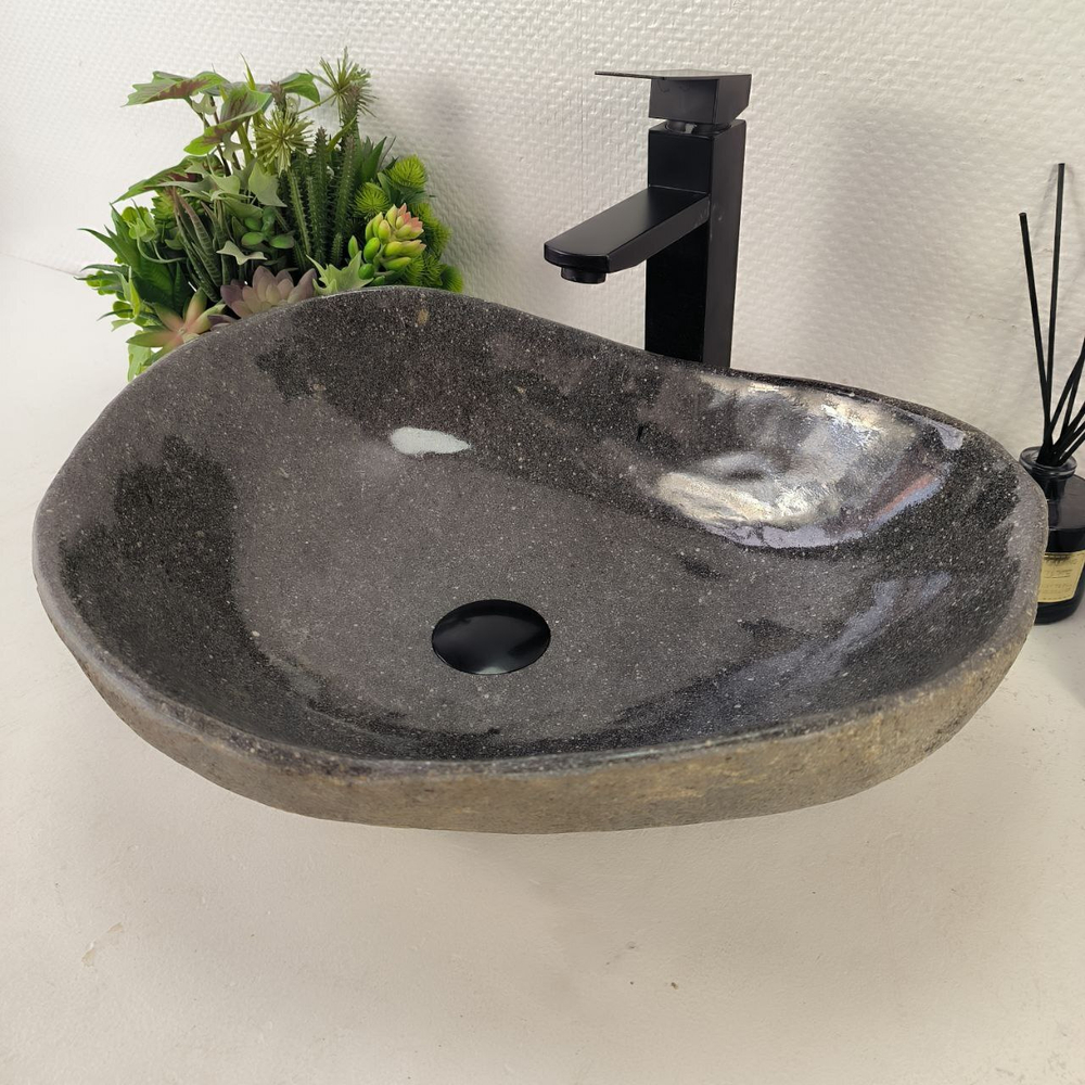 Раковина из речного камня RS-64979 51*40*15 0862
