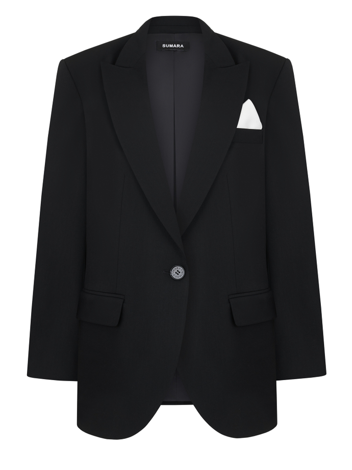 Жакет оверсайз мужского кроя