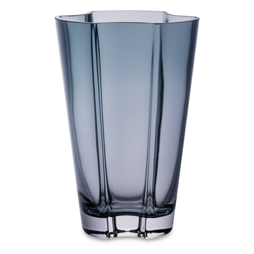 Ваза 22.5см Krosno Клевер синяя