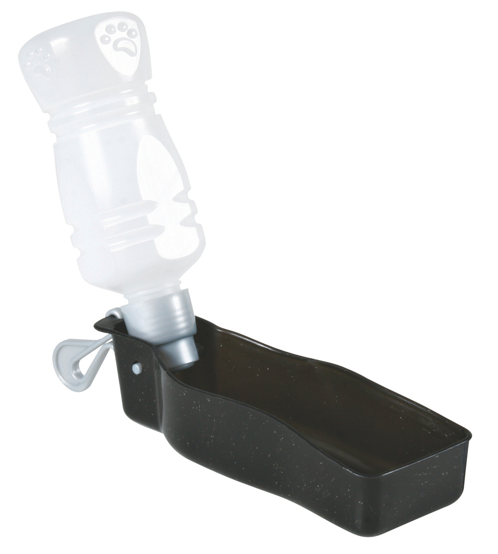 Дорожная поилка Trixie "Bottle with Bowl", для собак, пластик, 250мл