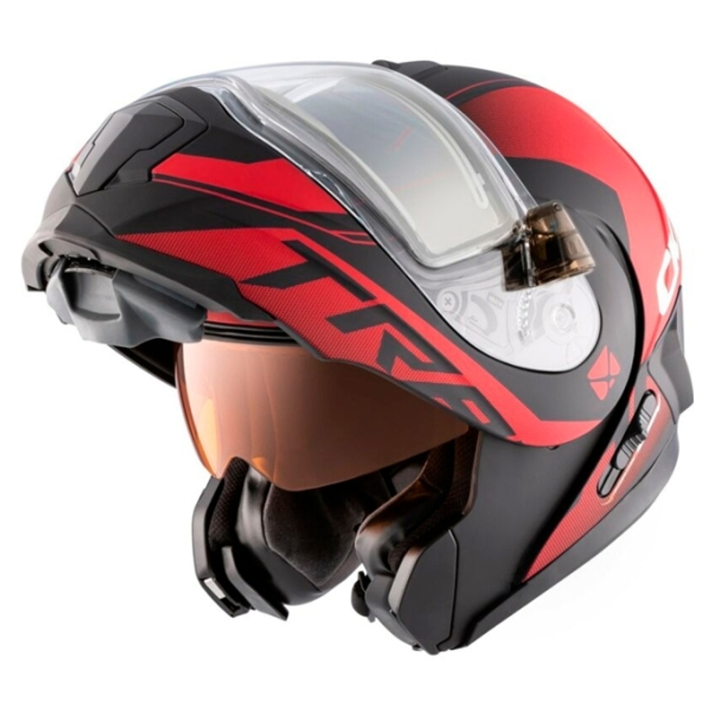 Шлем CKX TRANZ 1,5 Ams DL+EDL Caliber Matt red M