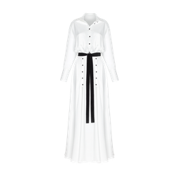 Платье-рубашка макси