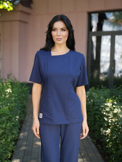 Костюм медицинский женский | Бл-385+Б-137 либерти люкс