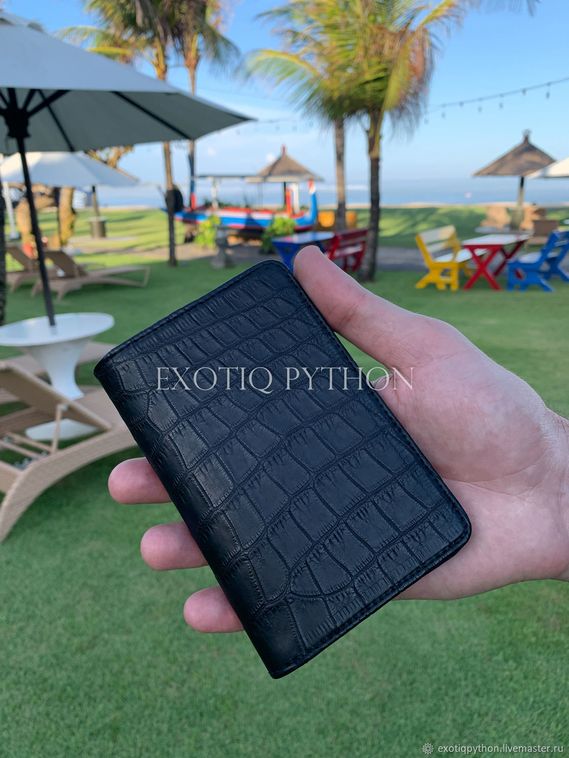 Обложка для документов из кожи крокодила AC-86
