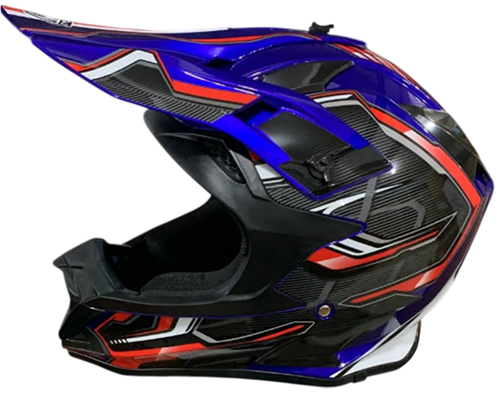 Шлем кроссовый MOTAX G9 S (55-56) глянцево-синий-красный