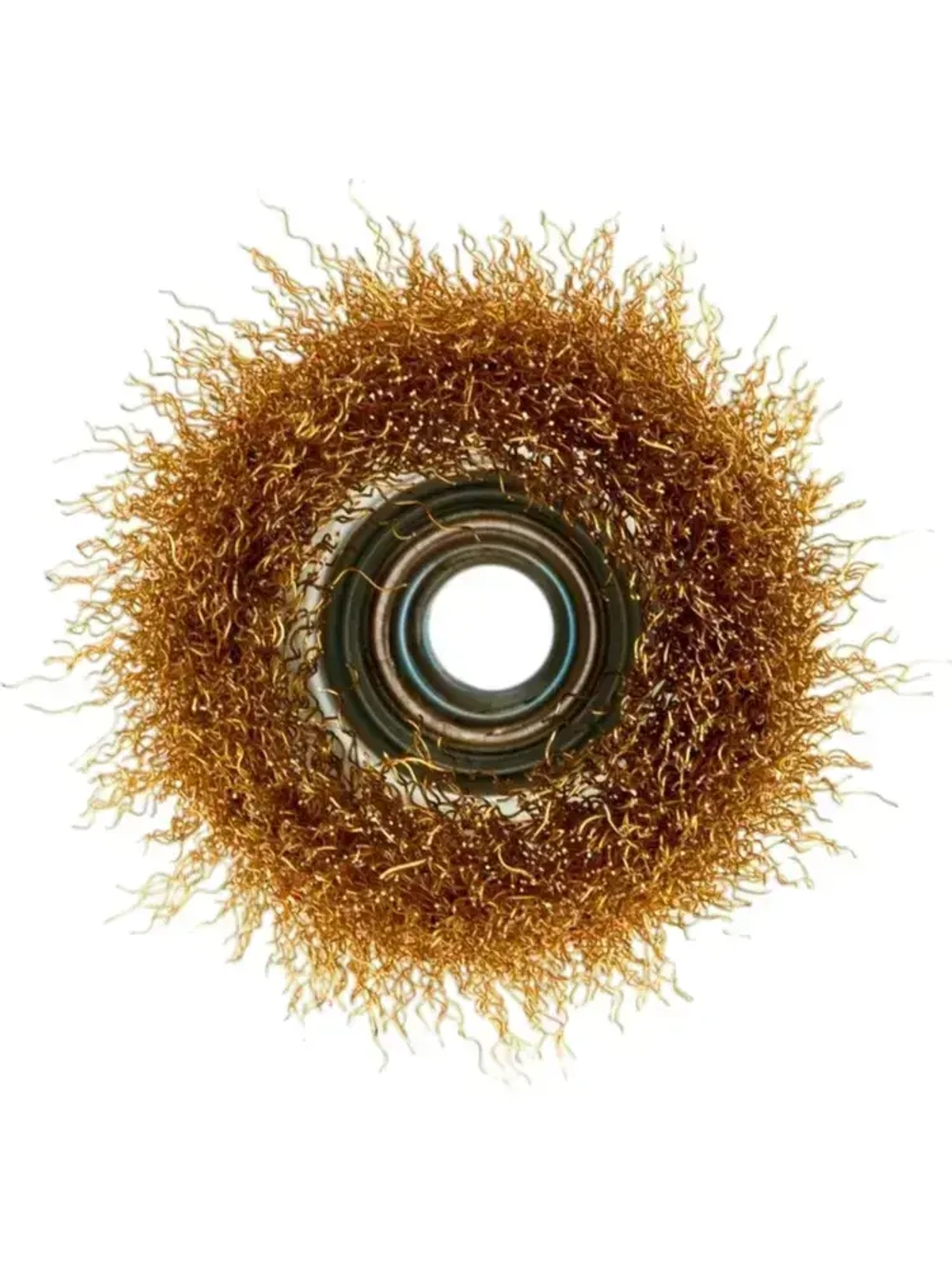 Набор щеток металлических для УШМ 100мм латунированная 2шт