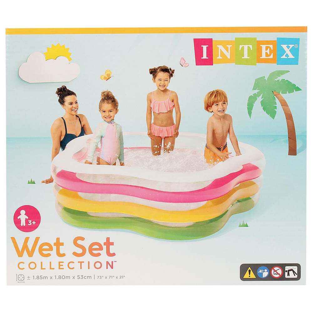 Бассейн надув. Summer Colors 185х180x53см 56495 (Intex)