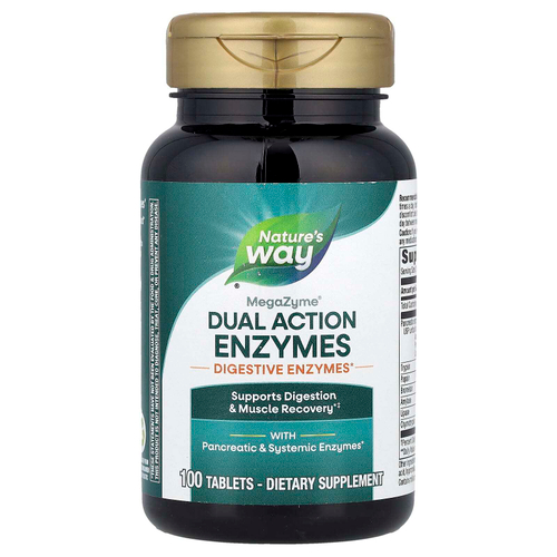 Nature's Way, MegaZyme®, Dual Action Enzymes, 100 Tablets