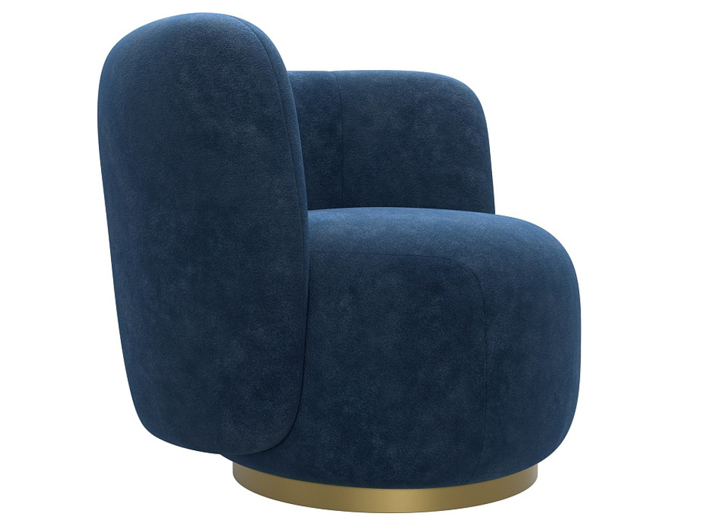 Кресло Лига-072, велюр BRUT 11 синий, Велюр, 131006