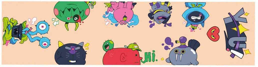 Шкурка для самоката Shkura Prod Monsters 15,24x60,96cm "монстры"