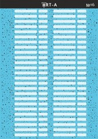 ART A наклейки на типсы №16, 50 шт на листе