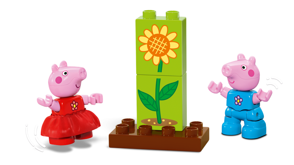 Конструктор Лего Дупло Свинка Пеппа домик на дереве 10431 | LEGO DUPLO Peppa Pig Garden and Tree House 20 деталей 2+