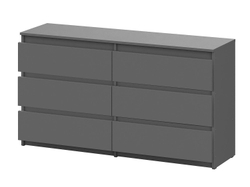 Денвер комод с ящиками 1,38 м / Графит серый