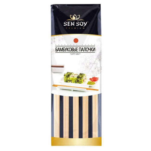 СэнСой Палочки бамбук. для еды 60х60 в пак/5пар