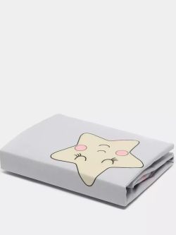 Простынь на резинке Сказка "Спящие звезды" 90х200 см, перкаль