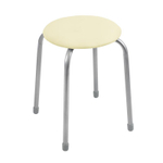 Табурет  Классика-2 арт.ТК02/СК (круглое сиденье), светло-бежевый