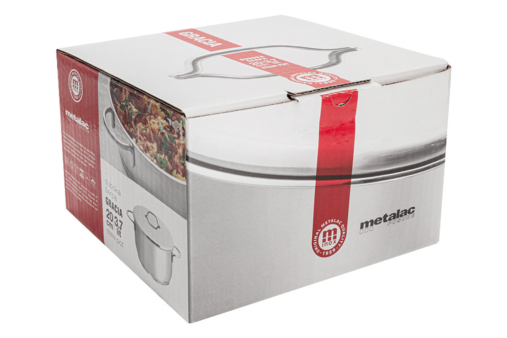 Кастрюля 20см 3.7л Metalac Грация