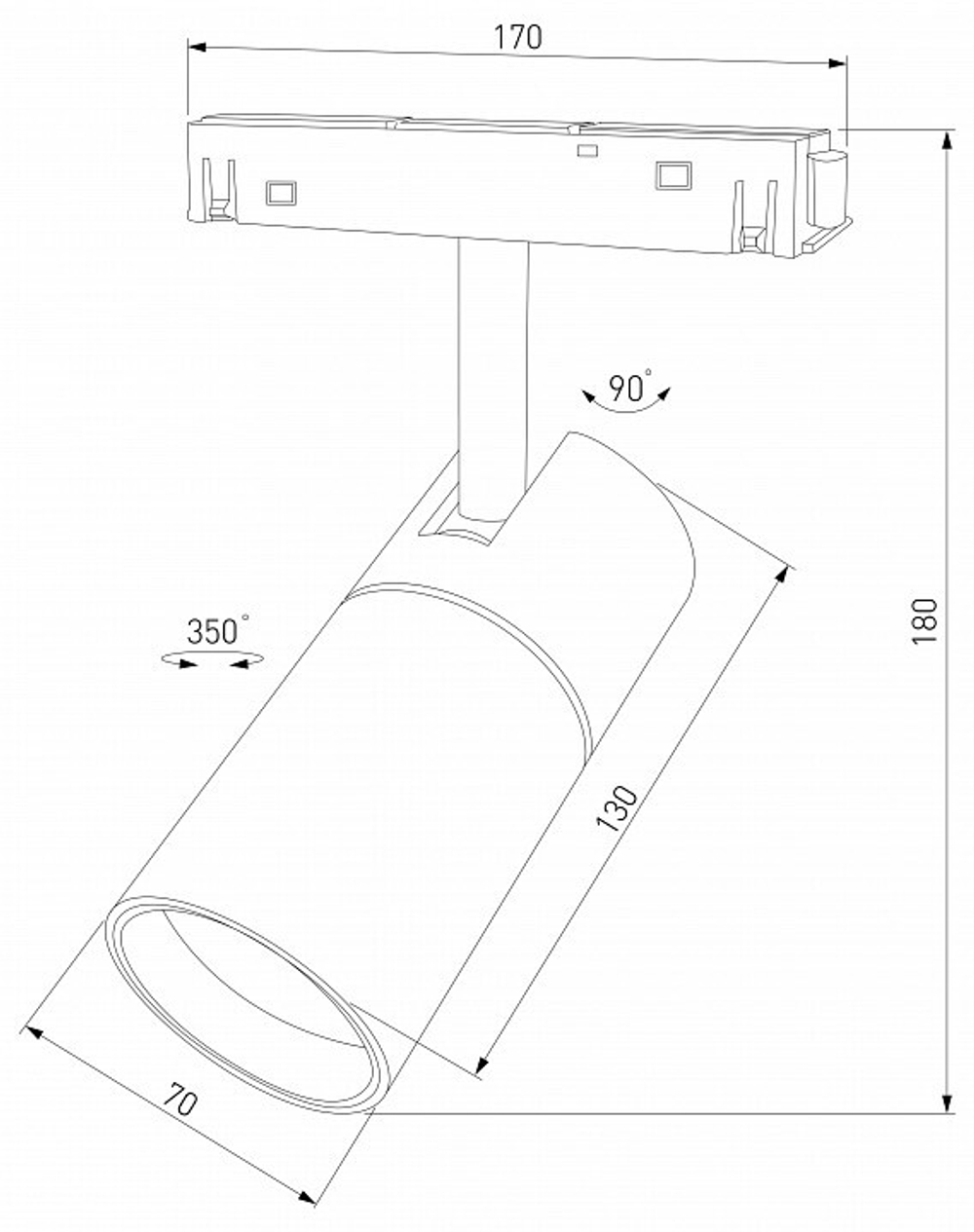 Светильник на штанге Elektrostandard Slim Magnetic a067380