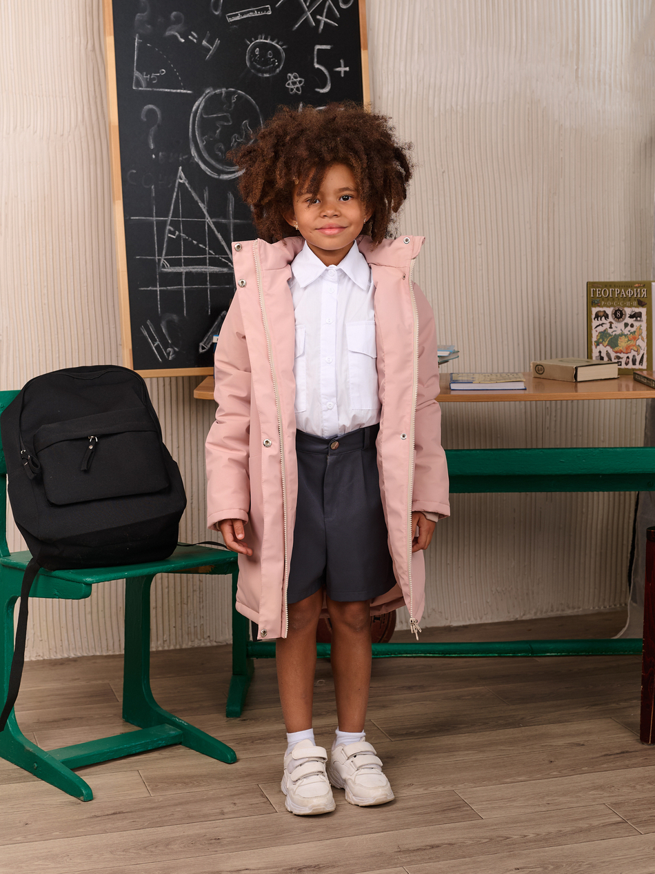 Парка детская  SCHOOL пудра